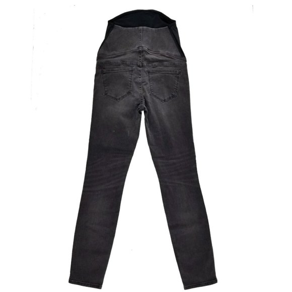 Madewell Maternity Over-the-Belly 2nd 3rd Trimester Skinny Jeans Faded Black 24 - Picture 2 of 12